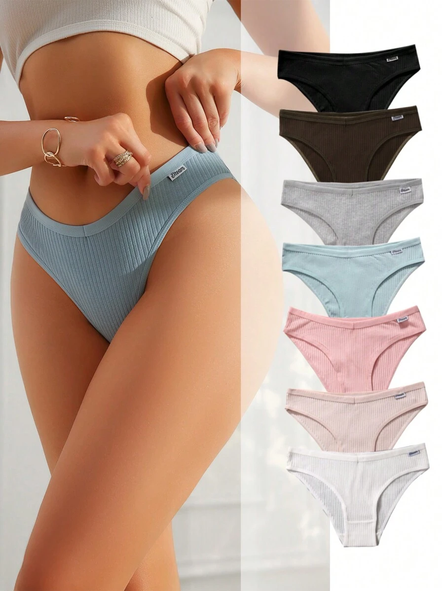 Snug Zone 7pcs Women's Comfortable, Simple, Casual Underwear
