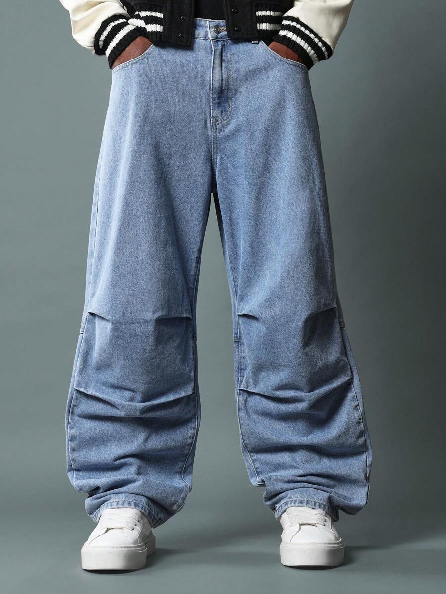 SUMWON Skater Fit Parachute Washed Jean