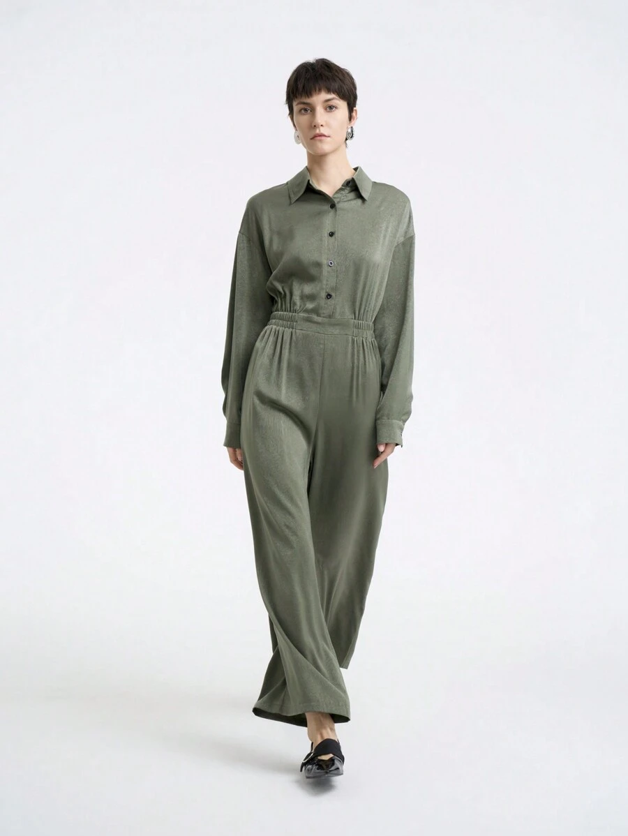 Aalyst Women's 2024 New Stylish High Waisted Slim Fit Casual Jumpsuit