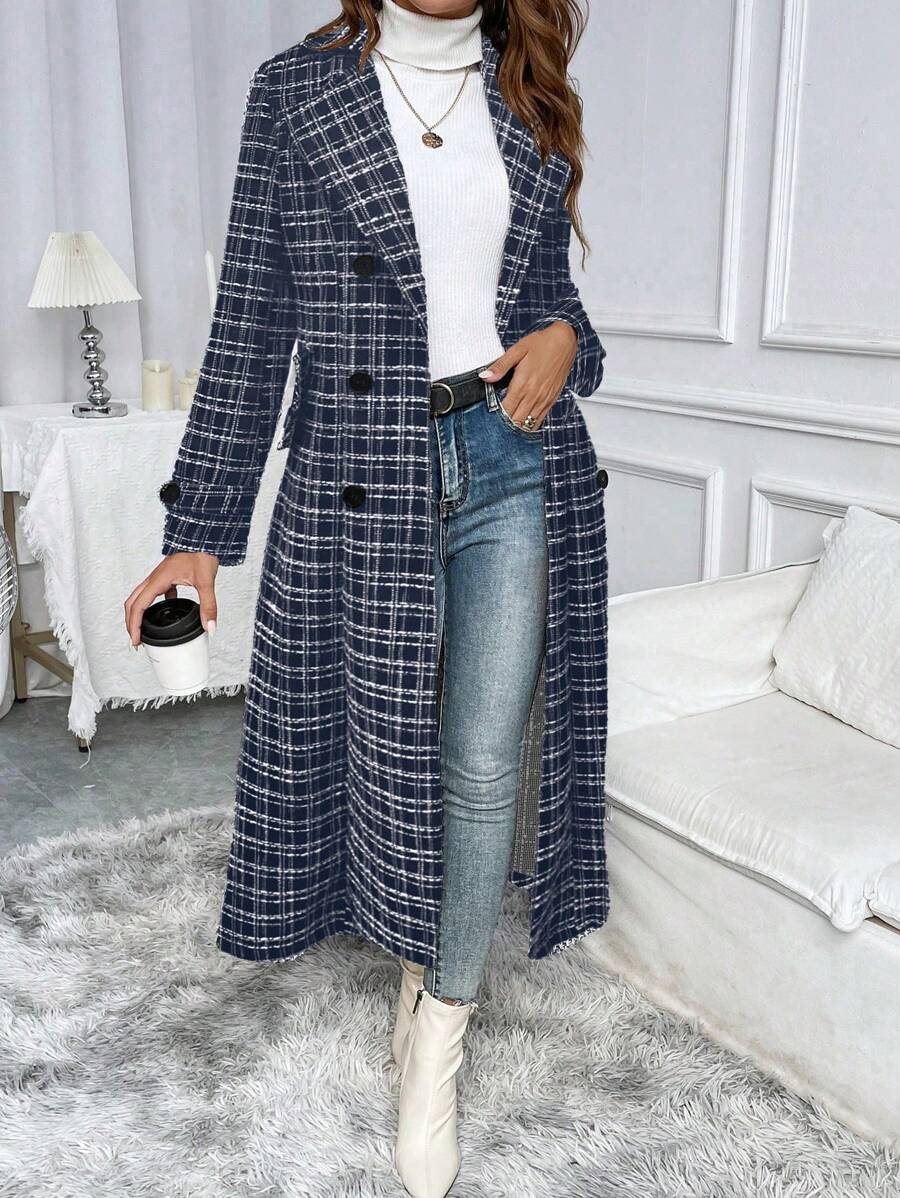 SHEIN Clasi Women's Casual Simple Fashion Daily Overcoat