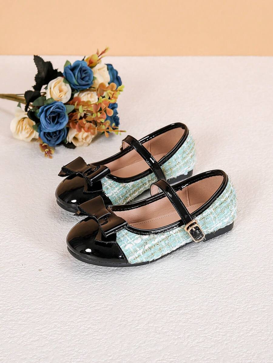 1 Pair Stylish Bow Decor Mary Jane Flats, Versatile For All Seasons