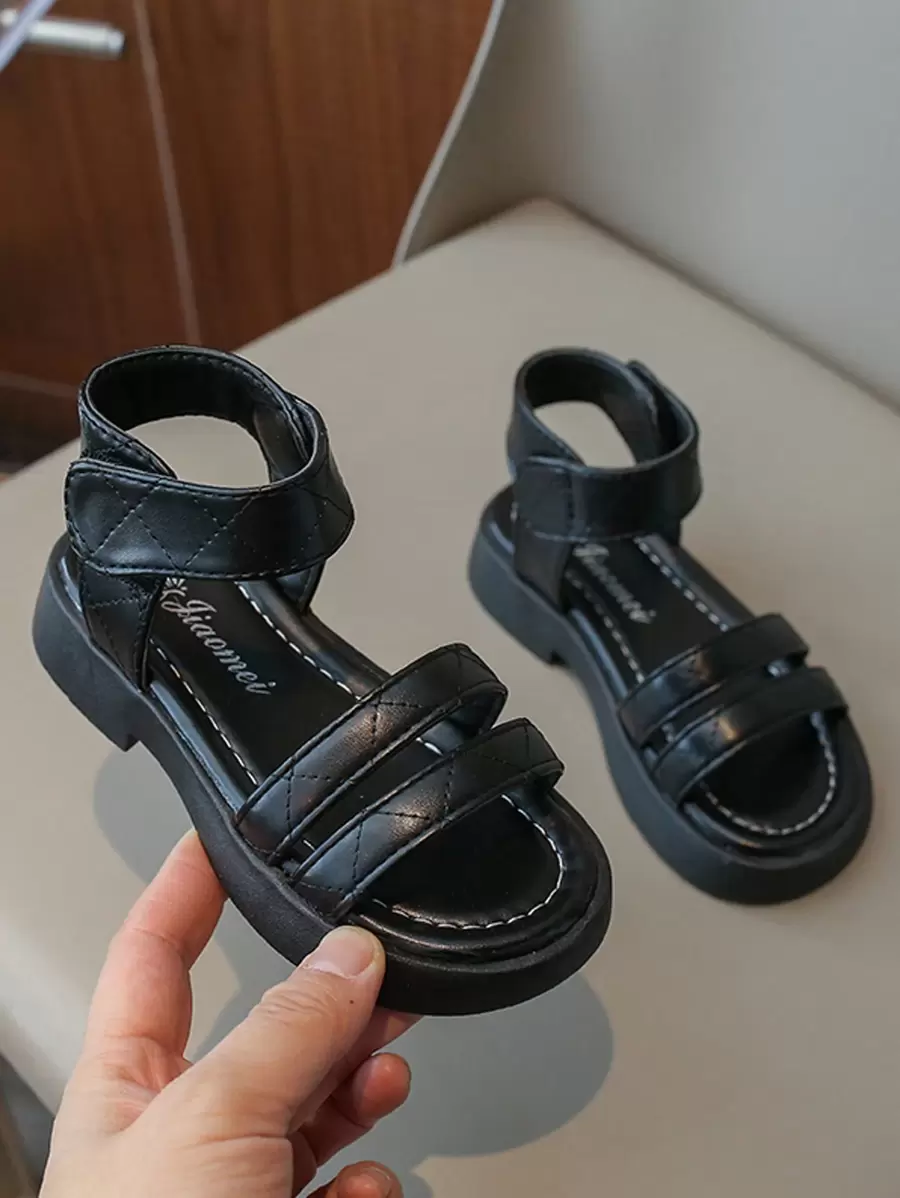 Peuter/kleine/grote meisjes mode veelzijdige Romeinse sandalen, prinses stijl antislip strand schoenen, lente & zomer