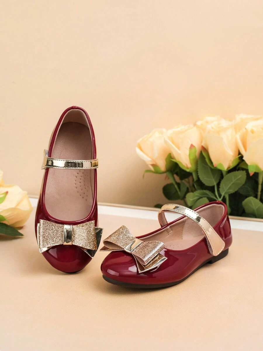 Versatile Kids Flat Shoes, Girls Party/Performance Shoes, New Design Girls Bowknot Flats