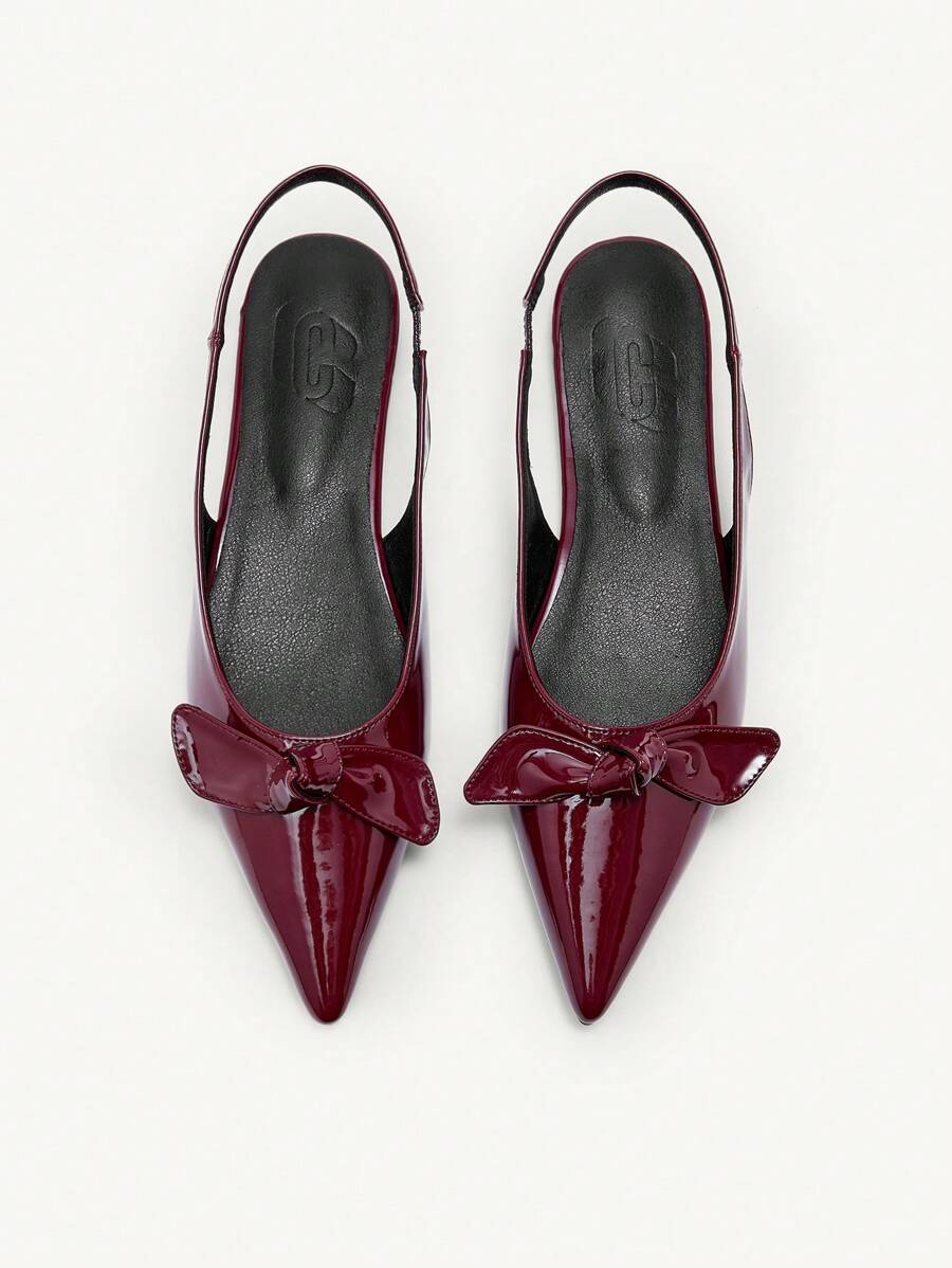 CUCCOO CHICEST Women's Shiny Bow Decor Pointed Toe Fashion Party High Heels Pumps Valentines