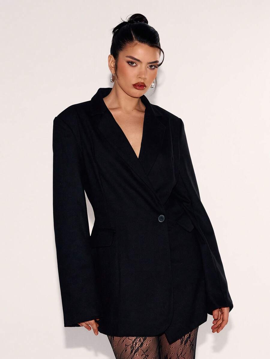 MUSERA Brushed Blazer Dress Old Money Elegant Business Casual Summer Spring Vacation Graduation Prom Wedding Guest Birthday