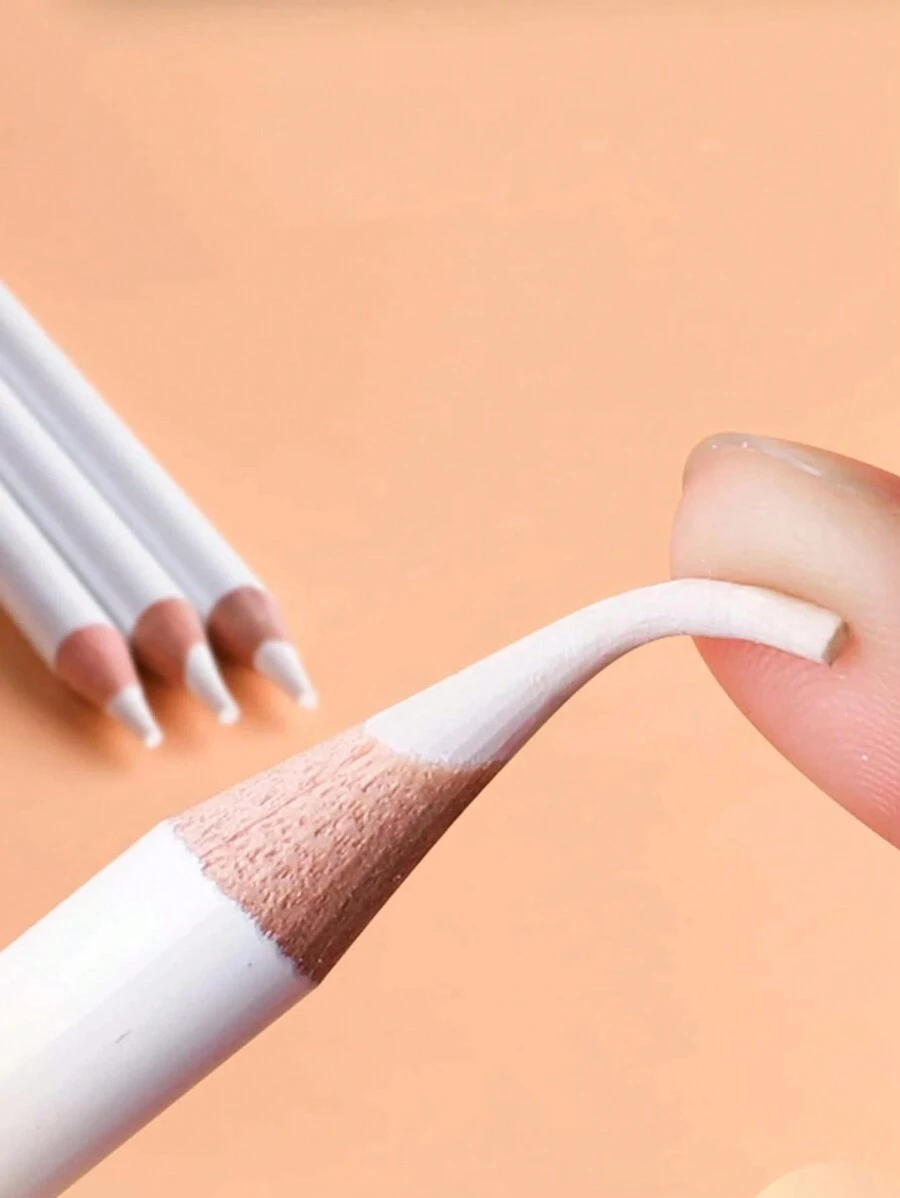 SHEIN 1pc/2pcs/3pcs Pen Shaped Eraser Use Painting Valentine's Day, Valentines Wedding, Birthday Back To School,Pencil