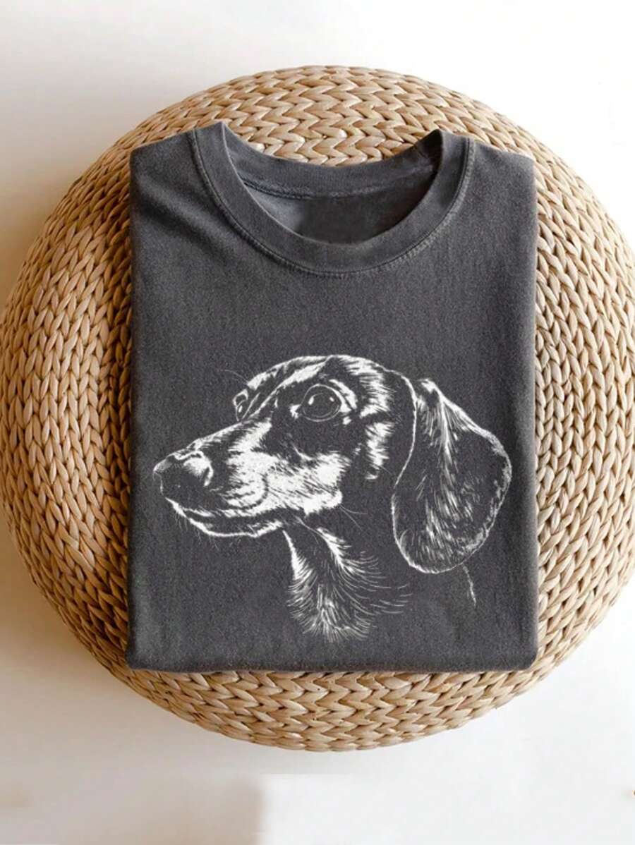 INAWLY Dachshund Lover Shirt, Dachshund Mom Shirt, Gift For Dachshund Mom, Gift For Dachshund Dad, Comfortable Color Dachshund Shirt