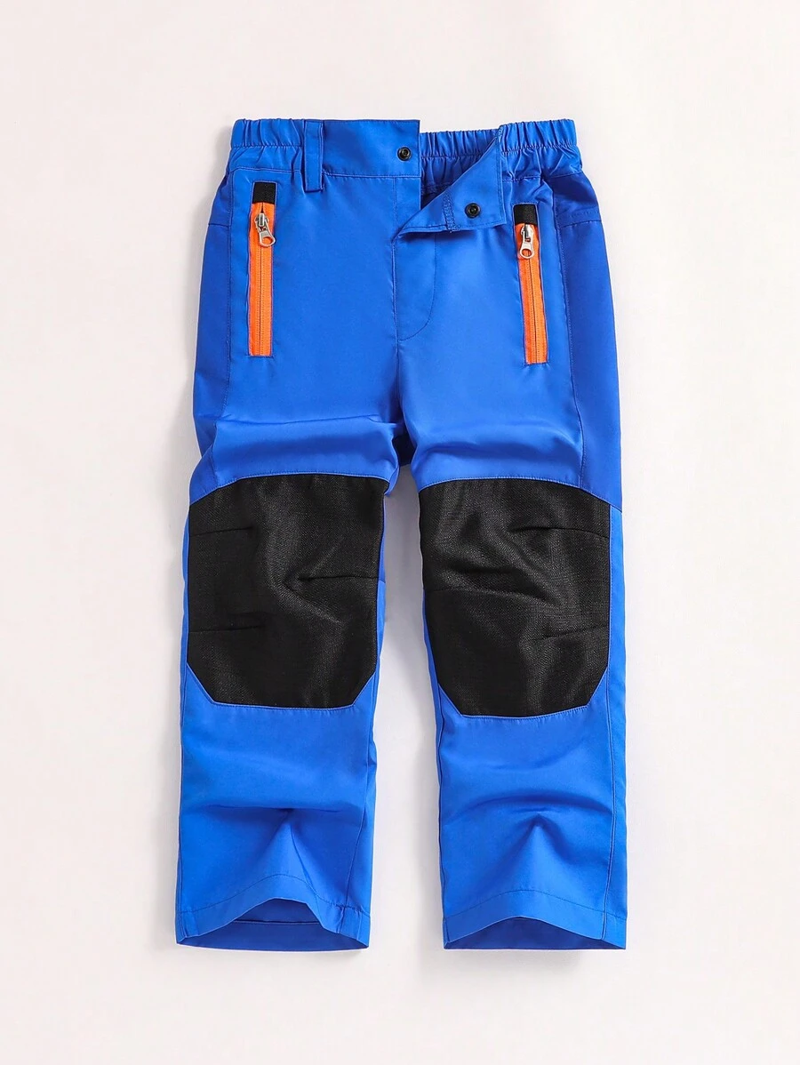 1pc Young Boy Blue Functional Outdoor Fashion Casual Long Pants