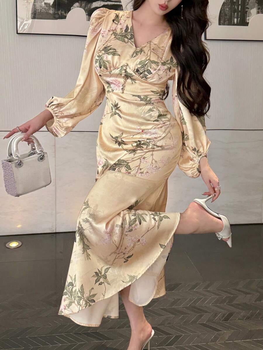 DAZY Women's Casual Midi Dress, Minimalist And Fashionable For Daily Wear
