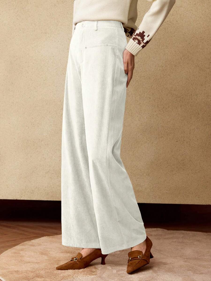 MOTF PREMIUM CORDUROY LOOSE FIT STRAIGHT LEG PANTS