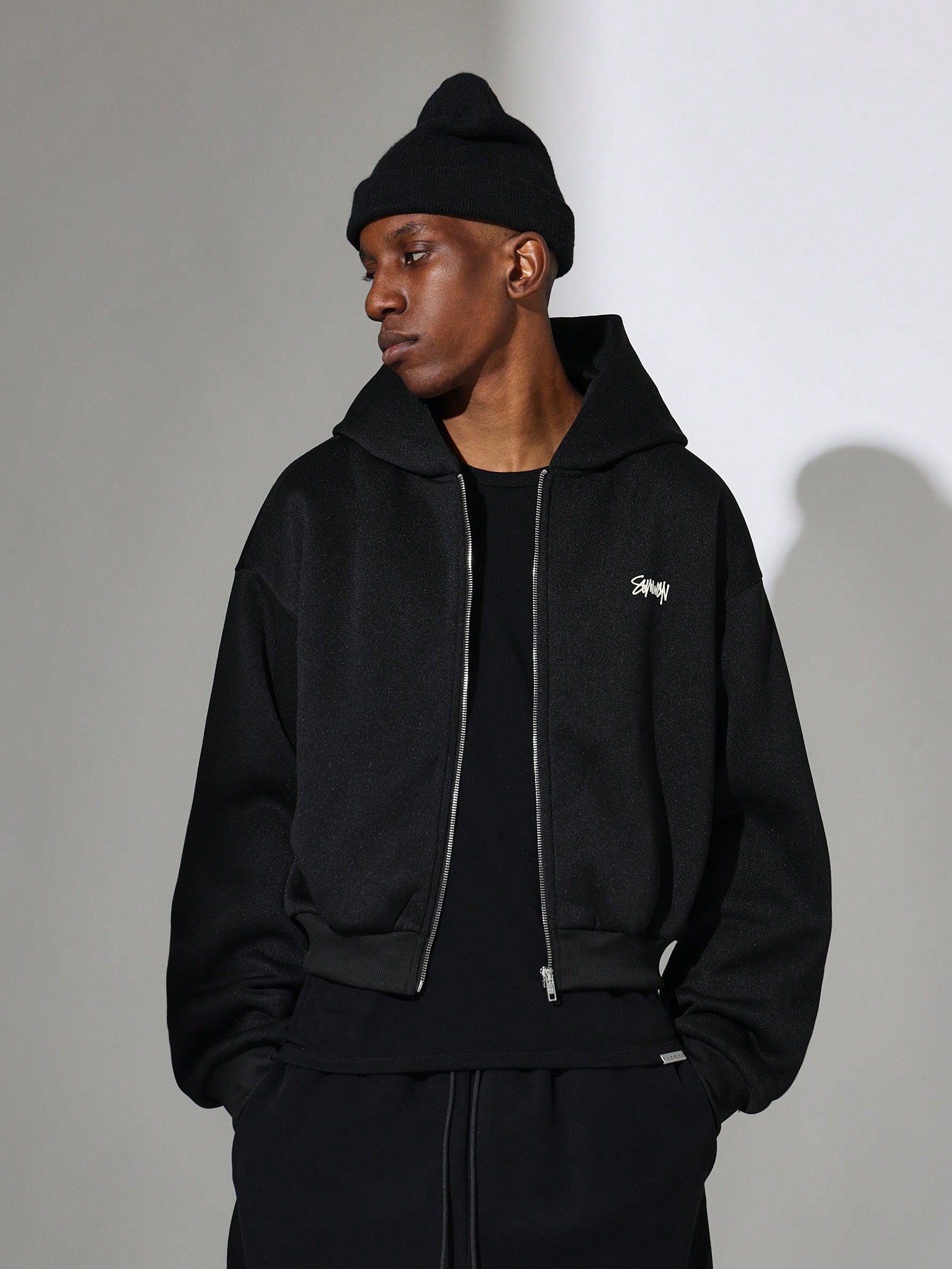 Heavy Weight Zip-Up Streetwear Hoodie With Drawstring Hood｜Sumwon