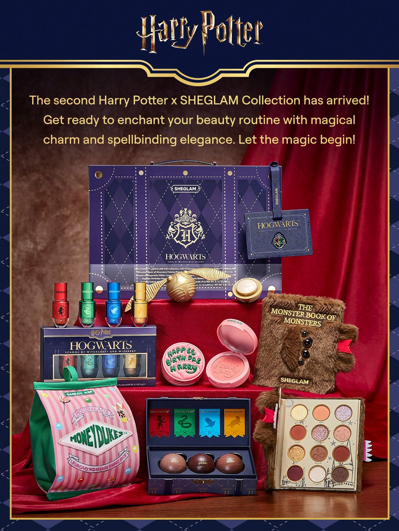 お歳暮 人気 オシャレ X Potter™ Harry SHEGLAM Palette Monsters Of Book Monster アイシャドウ