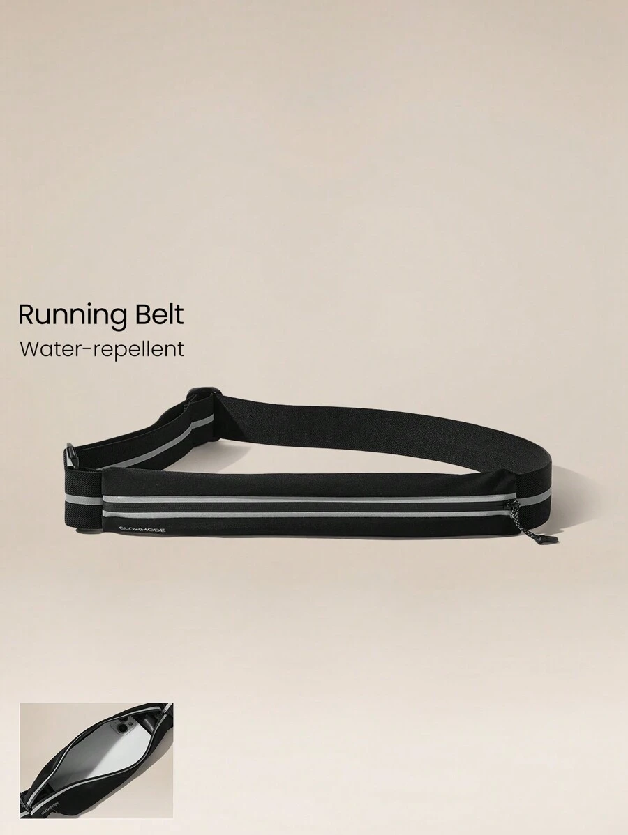 GLOWMODE Break A Sweat Quick-Dry Lightweight Adjustable Belt Reflective Running Belt Bag