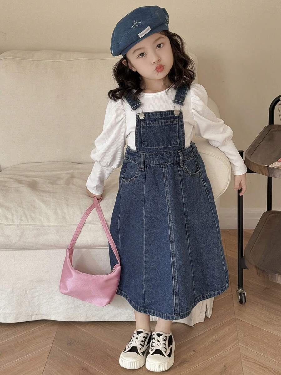 DAZY Vestido vaquero para niña, otoño