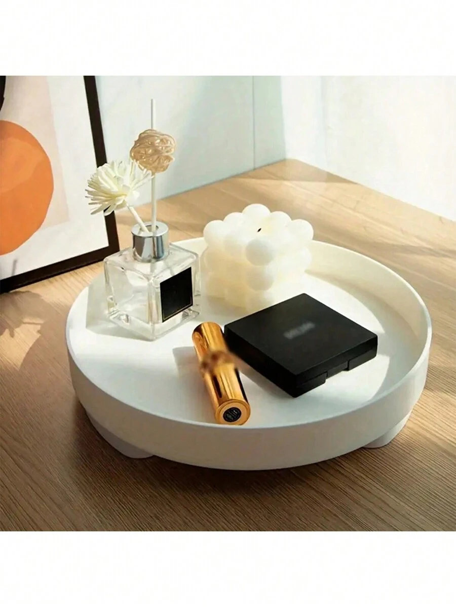 SHEIN 1pc Cosmetic Tray For Living Room Snacks, Aromatherapy, Fruit And Desktop Valentine's Day, Valentine's Day Wedding, Birthday, Makeup Storage Box, Living Room Decoration