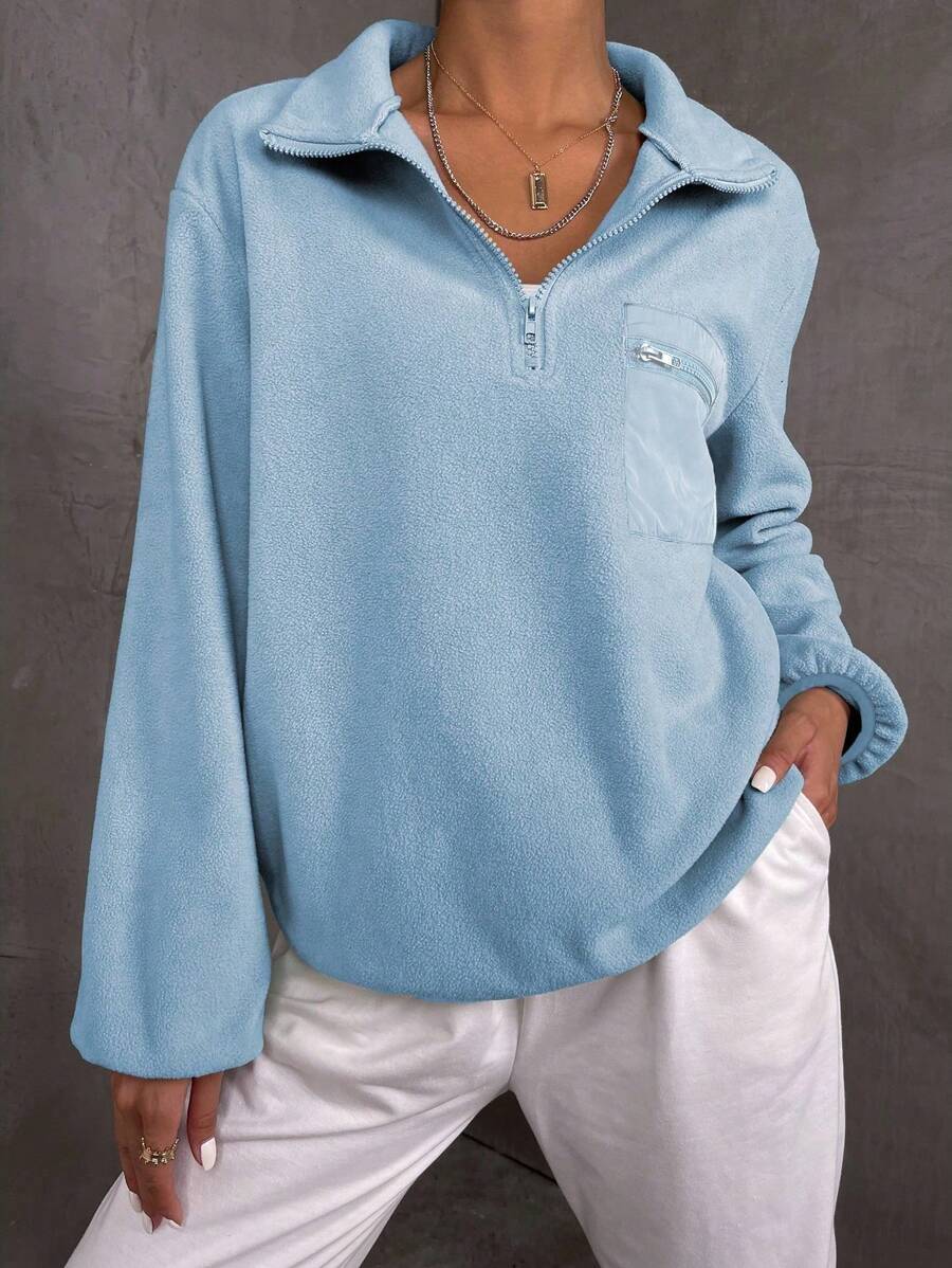 Flirla Basic Sweatshirt, Casual And Fashionable For Everyday Wear