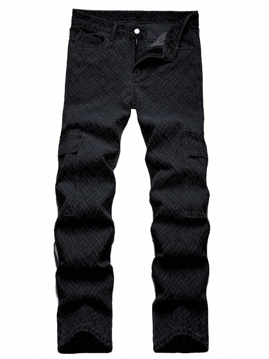 Manfinity EMRG Men's Casual Denim Jeans, Simple And Fashionable For Daily Wear