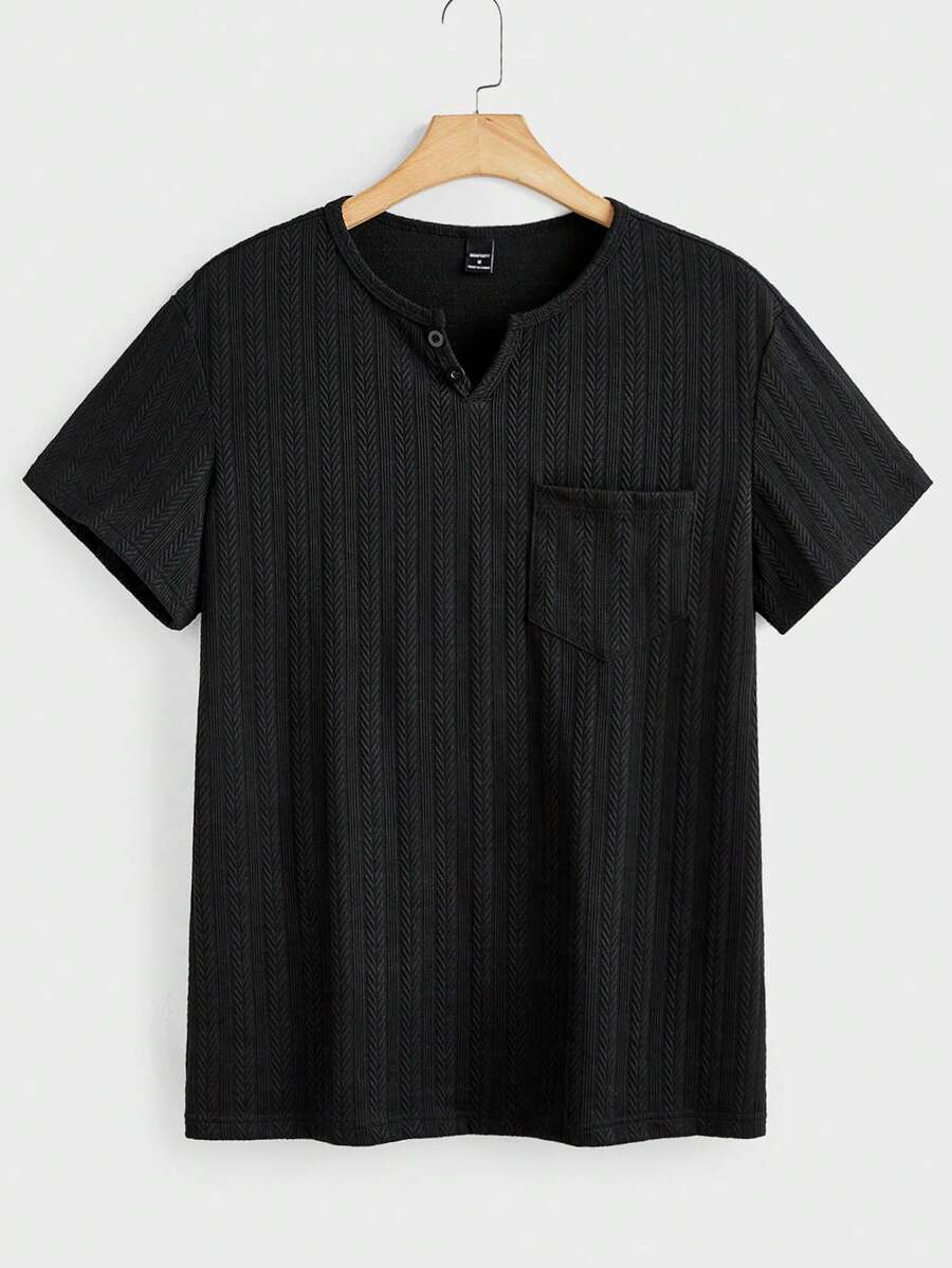 Manfinity VCAY Men's Slim Fit Crew Neck Long Sleeve Casual T-Shirt, Suitable For Everyday Wear