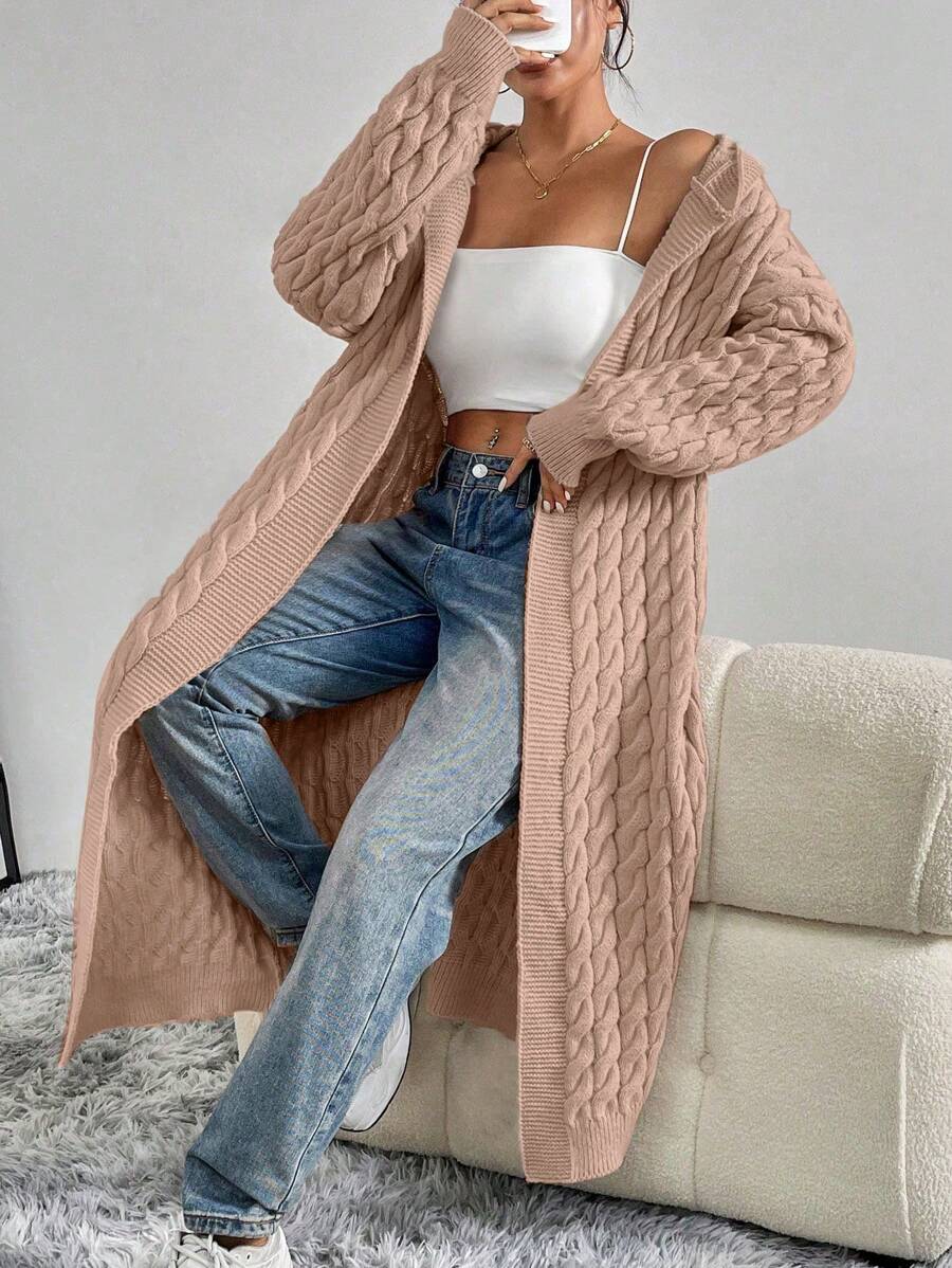 Flirla Simple Fashion Casual Cardigan, Versatile For Daily Wear