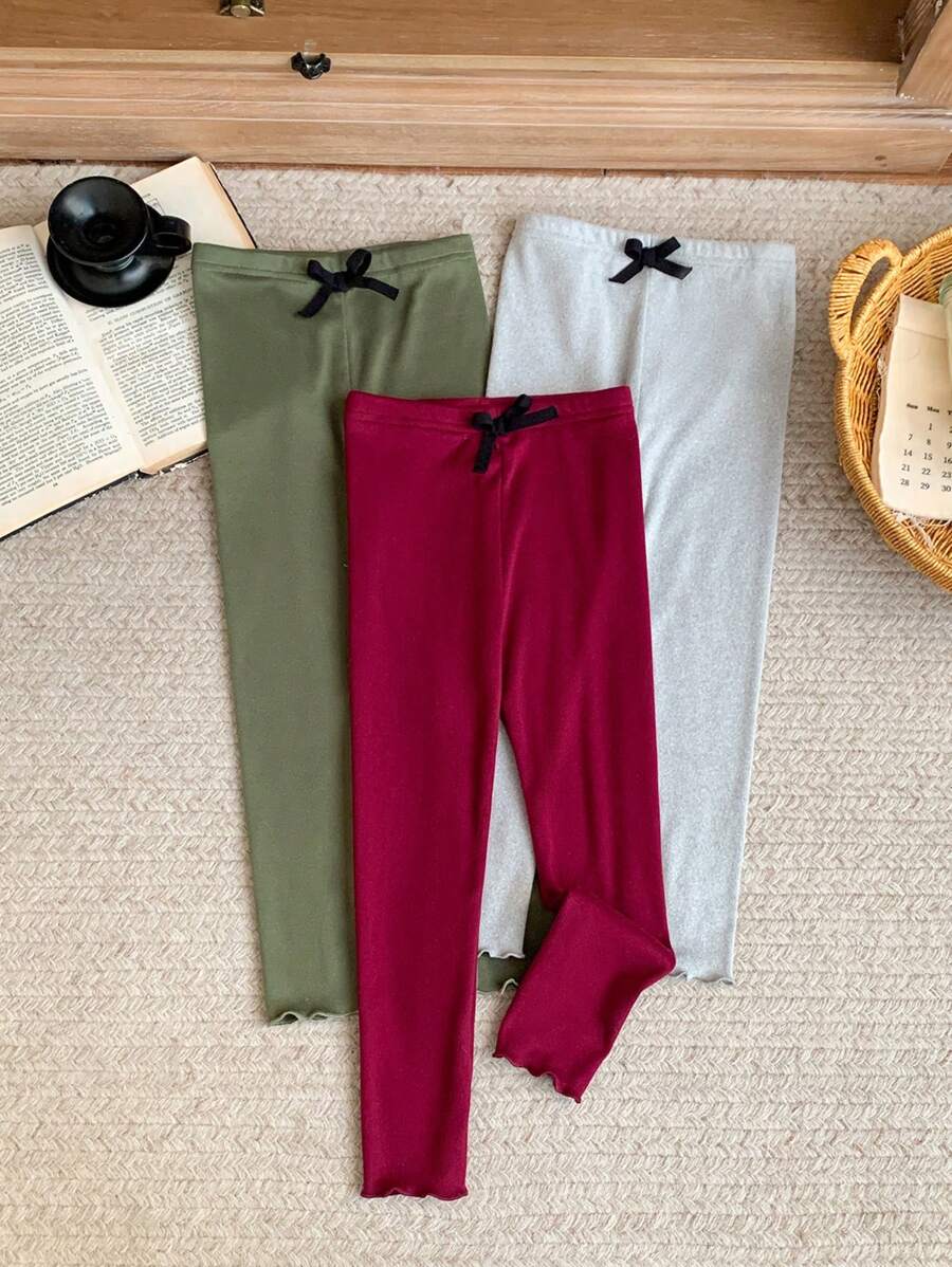 Blossori Conjunto de 2 piezas de elegante estilo francés con lazo de punto para niñas, para primavera/verano