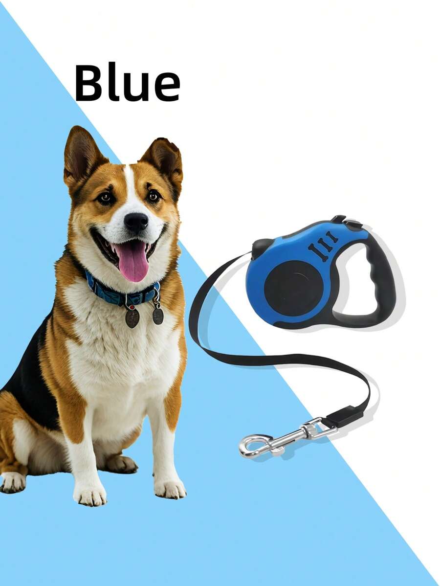 Correa retráctil duradera para perros con doble interruptor - fácil control y agarre cómodo