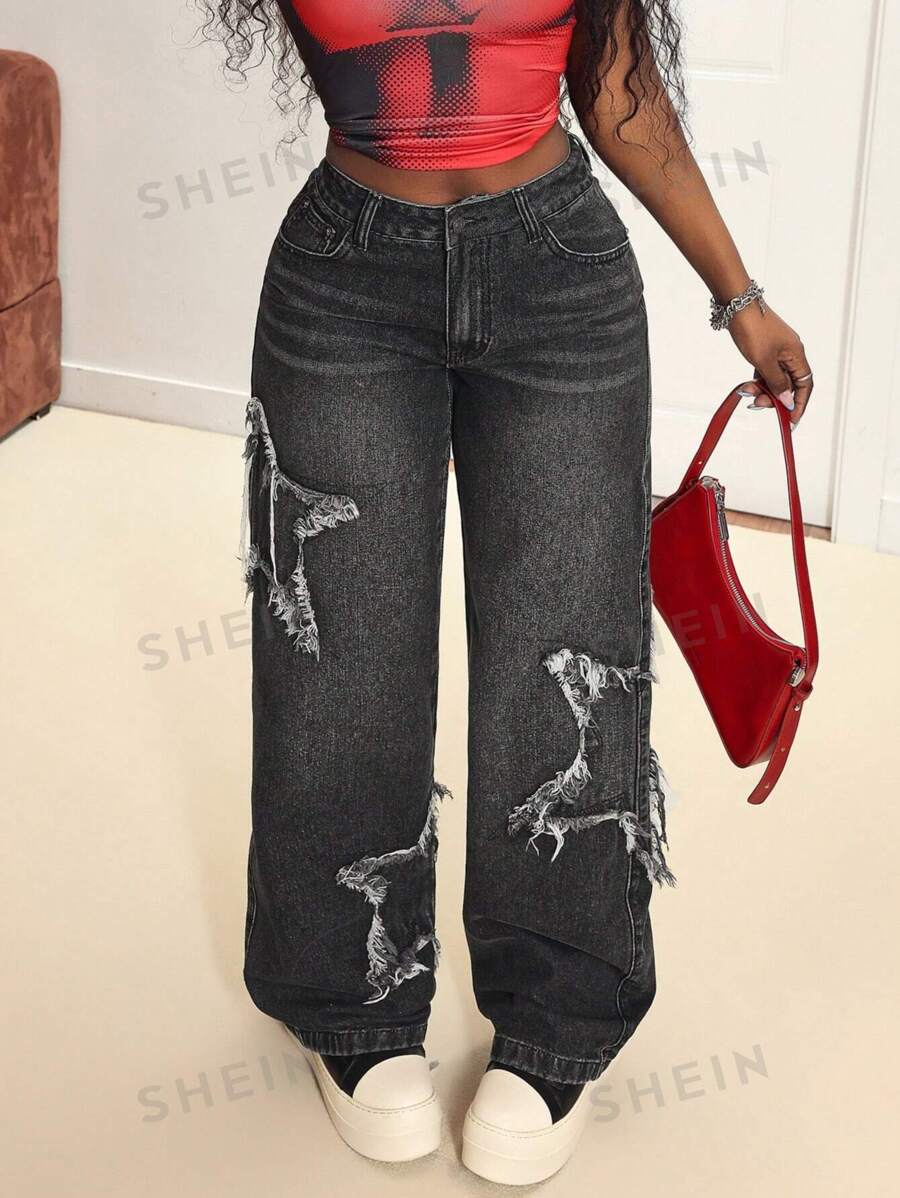 SHEIN Slayr Jeans rectos versátiles para mujer