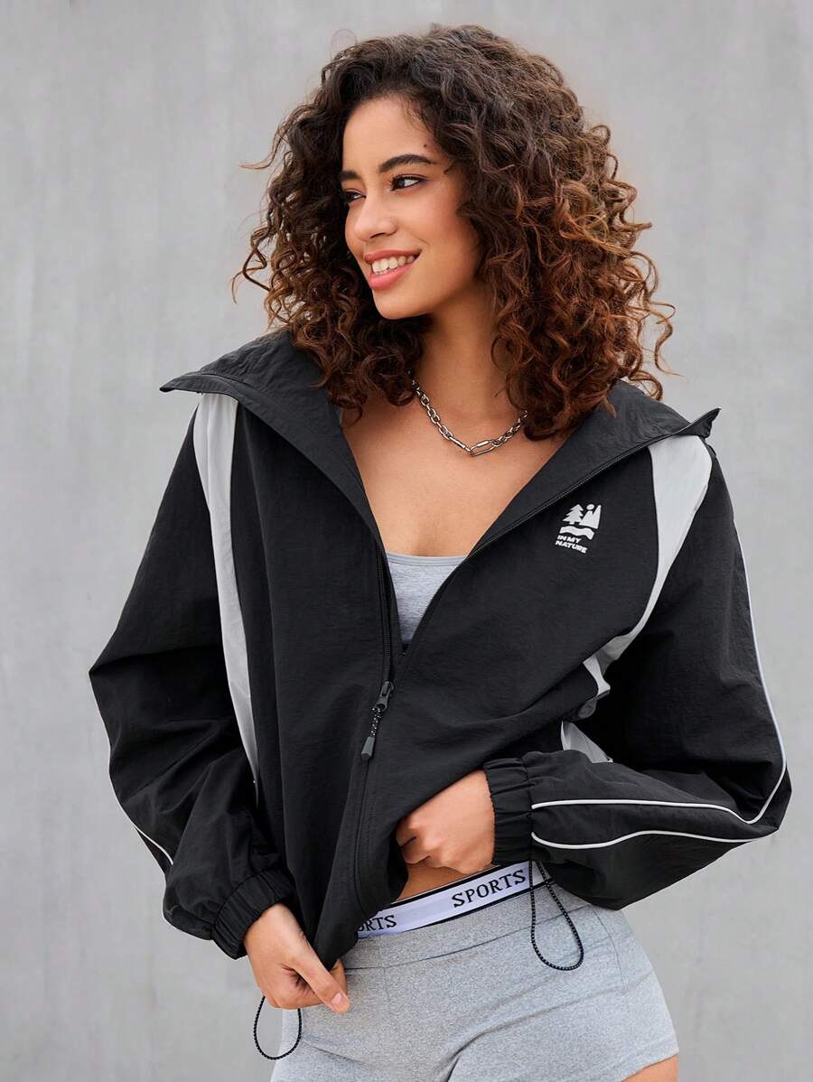Streetz SHEIN Sport Casual Sport Jacket, Minimalist And Fashionable For Daily Wear