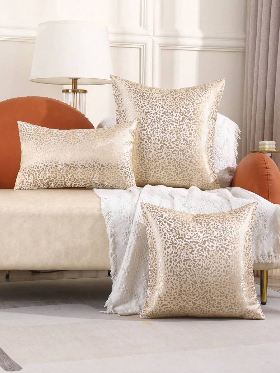 Fronha decorativa vintage com padrão geométrico jacquard, para sala de estar e quarto