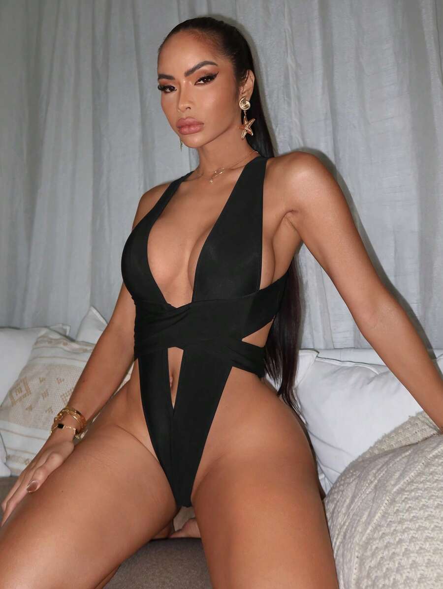 Swim SXY Swim Summer Beach Vacation Outfits Woman Sexy One-Piece Swimsuit