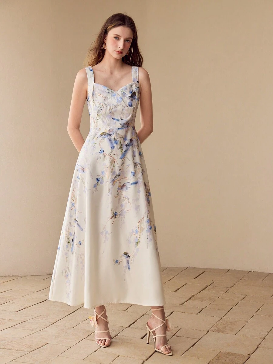 MOTF FLORAL PRINT TANK DRESS