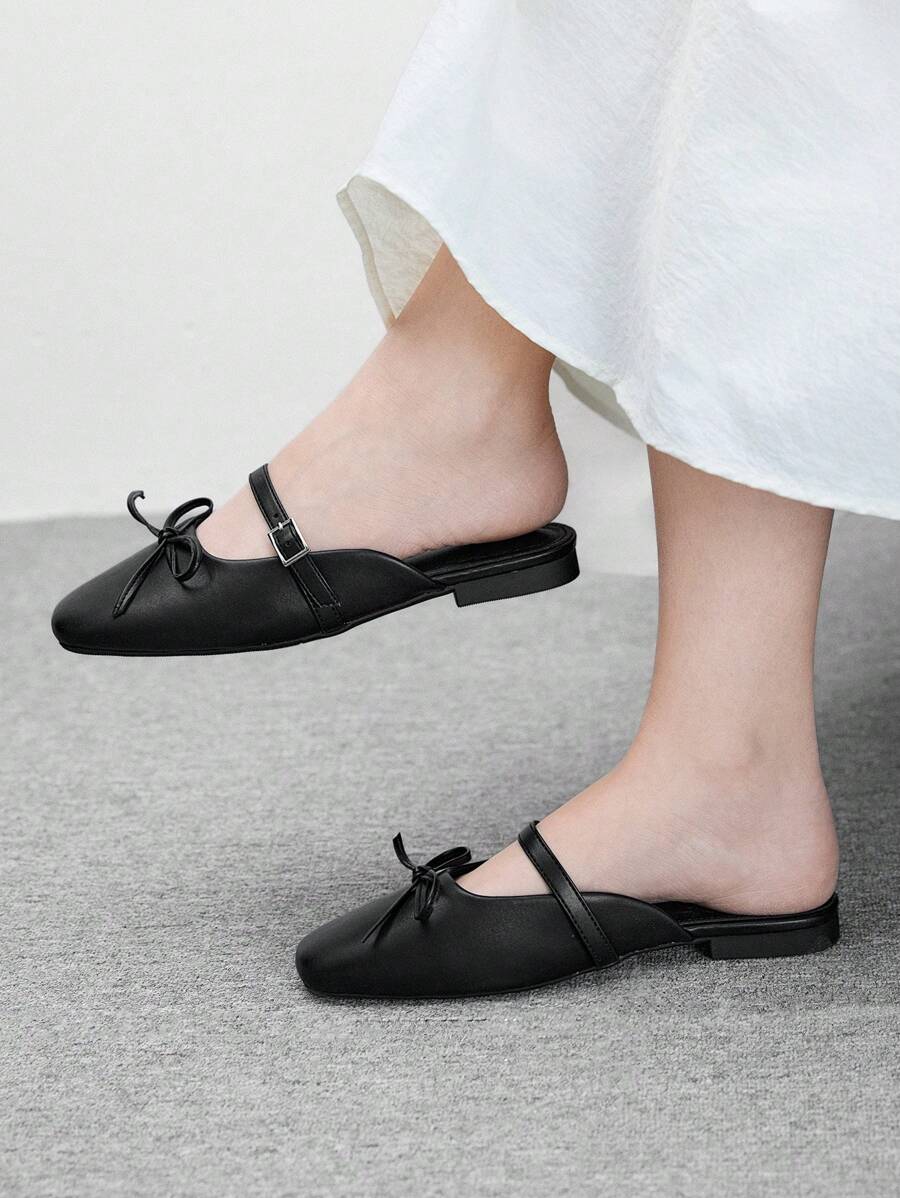 CUCCOO BIZCHIC Women's Bow Decor New Casual Flat Shoes Spring Shoes Spring Break Easter