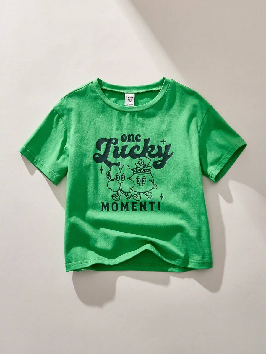 THE HAPPY LOOK Camisetas casuales y simples para niños, para uso diario