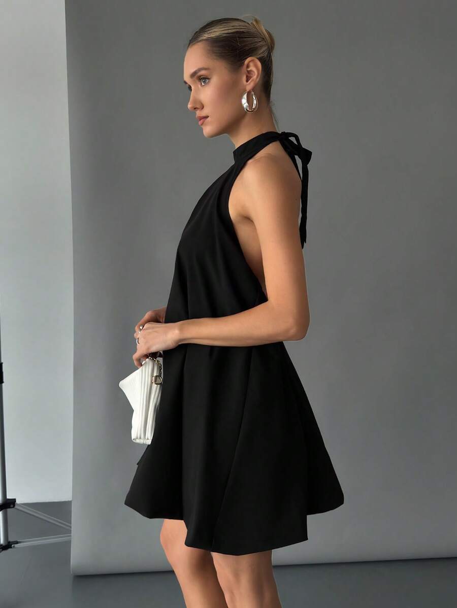 Siren Gaze Women's Casual Minimalist Fashion Mini Dress, For Everyday Wear