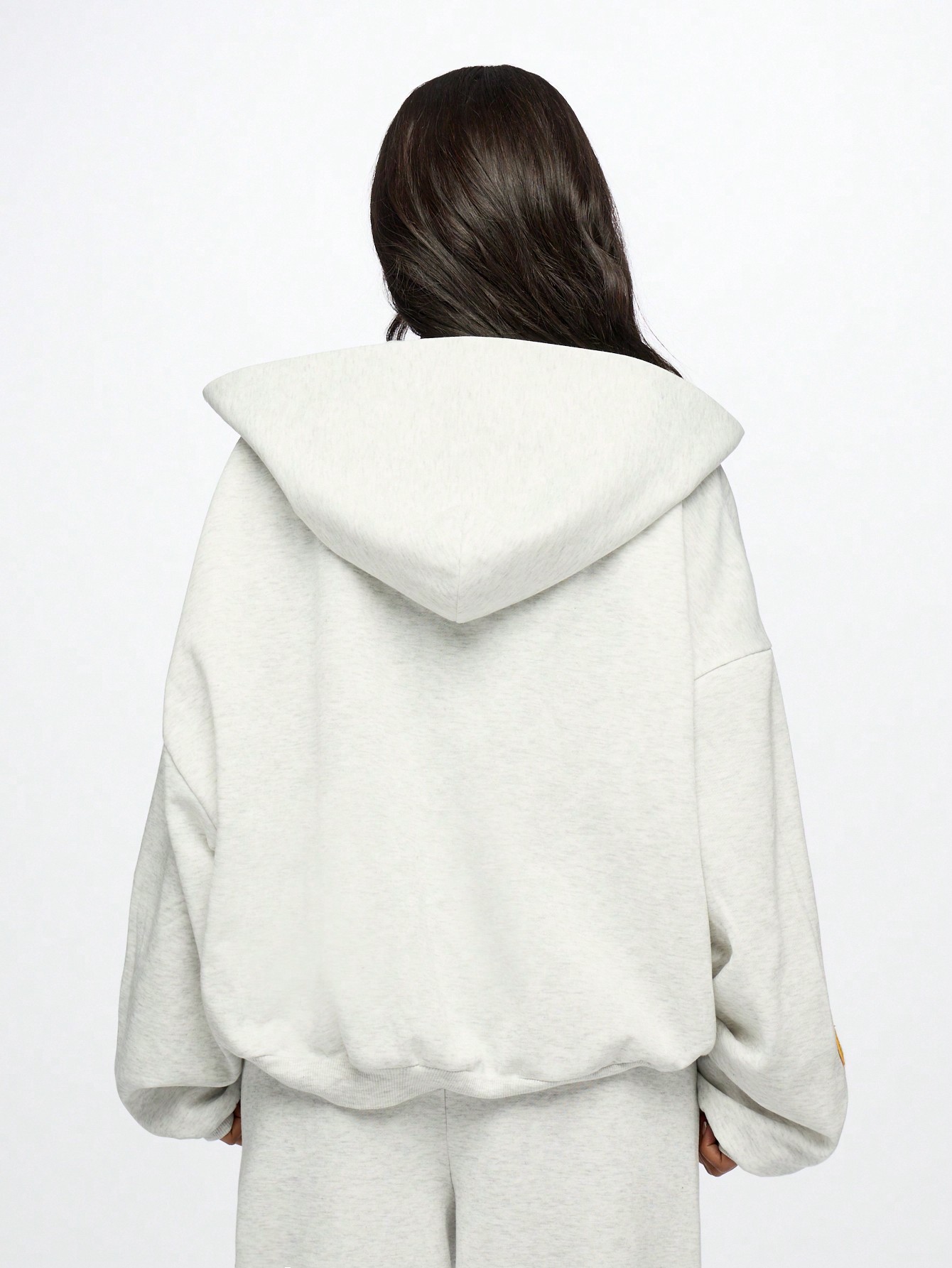 SUMWON WOMEN Hoodie Sweatshirt With Varsity Patches Applique