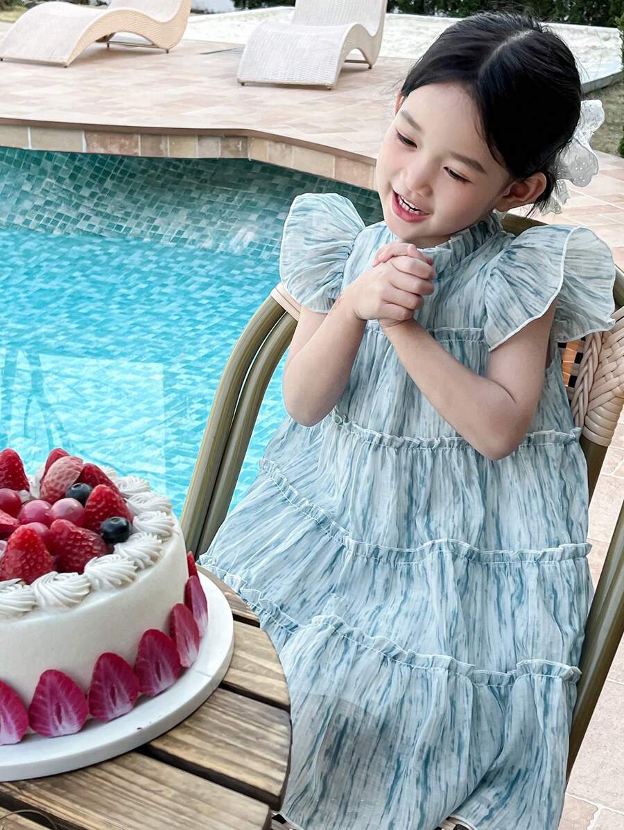 DAZY Kleine Mädchen Lässig Kleid, Herbstkollektion