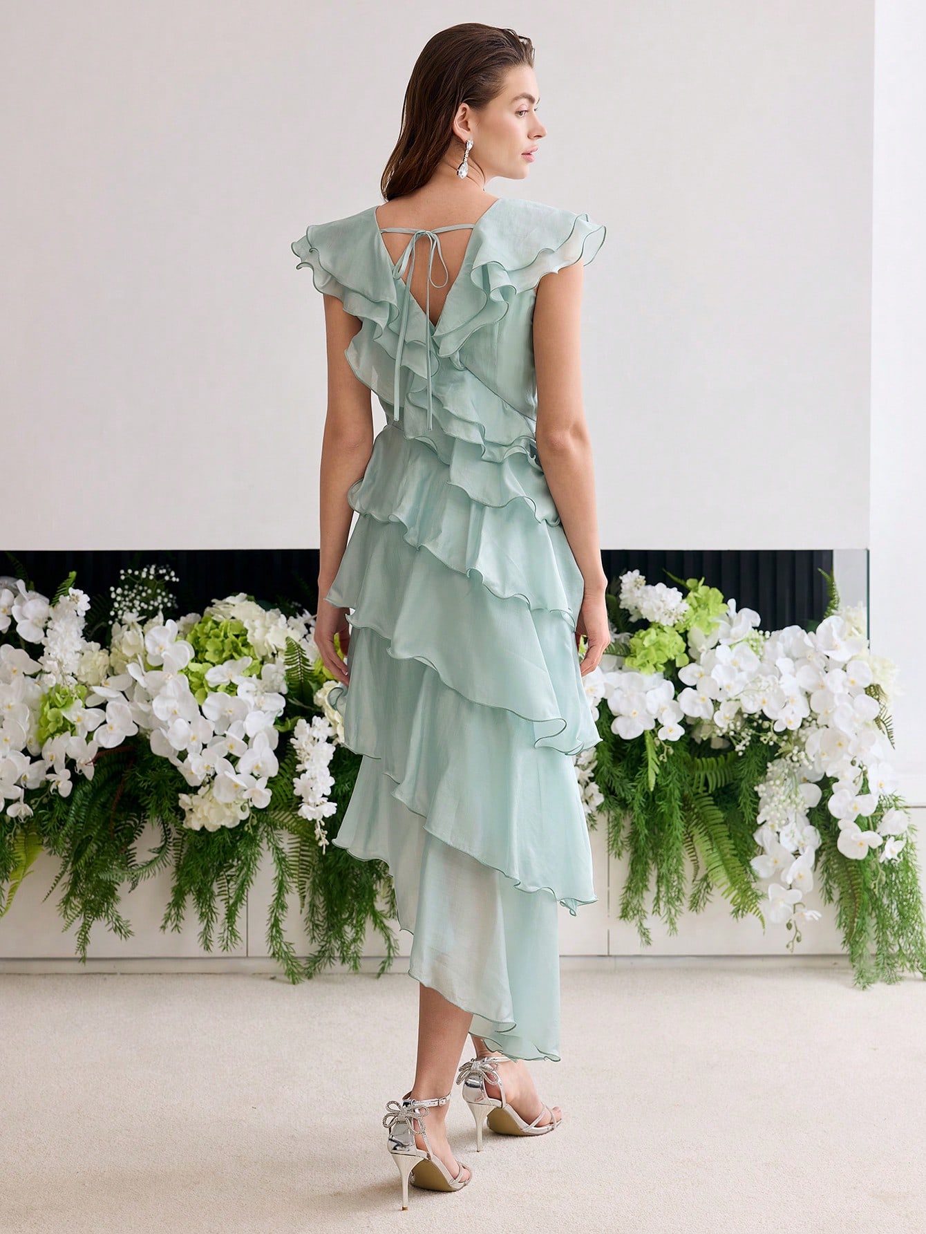 NOTRE émor / ruffled wave frill dress ruffled wave frill dress – NOTRE émor