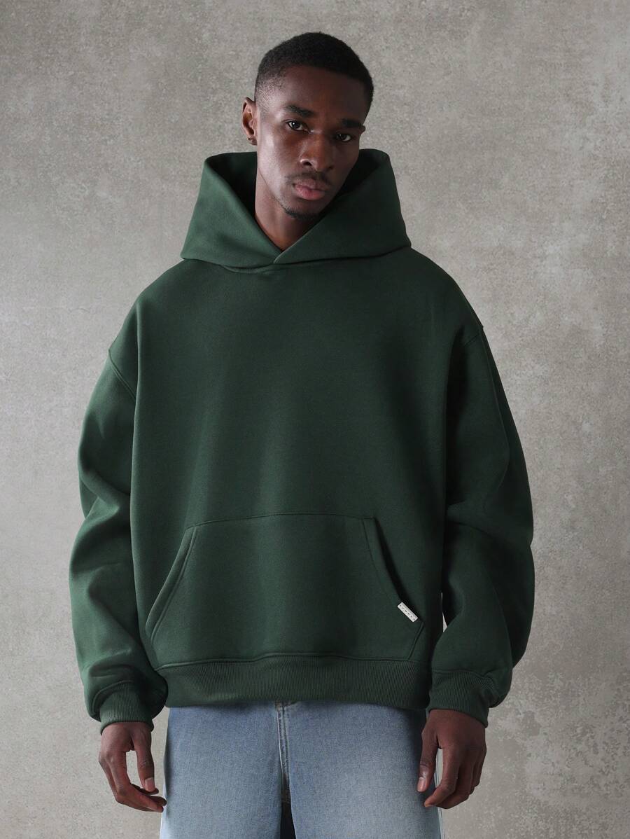 SUMWON Essential Oversized Hoodie Athletic Streetwear Sweatshirt Heavy Weight Casual Relaxed Fit Drawstring Hood Winter Fall Lounge Athleisure Classic Warm
