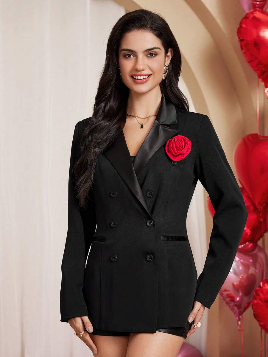 Calvaya Blazer elegante de mujer con cintura fruncida
