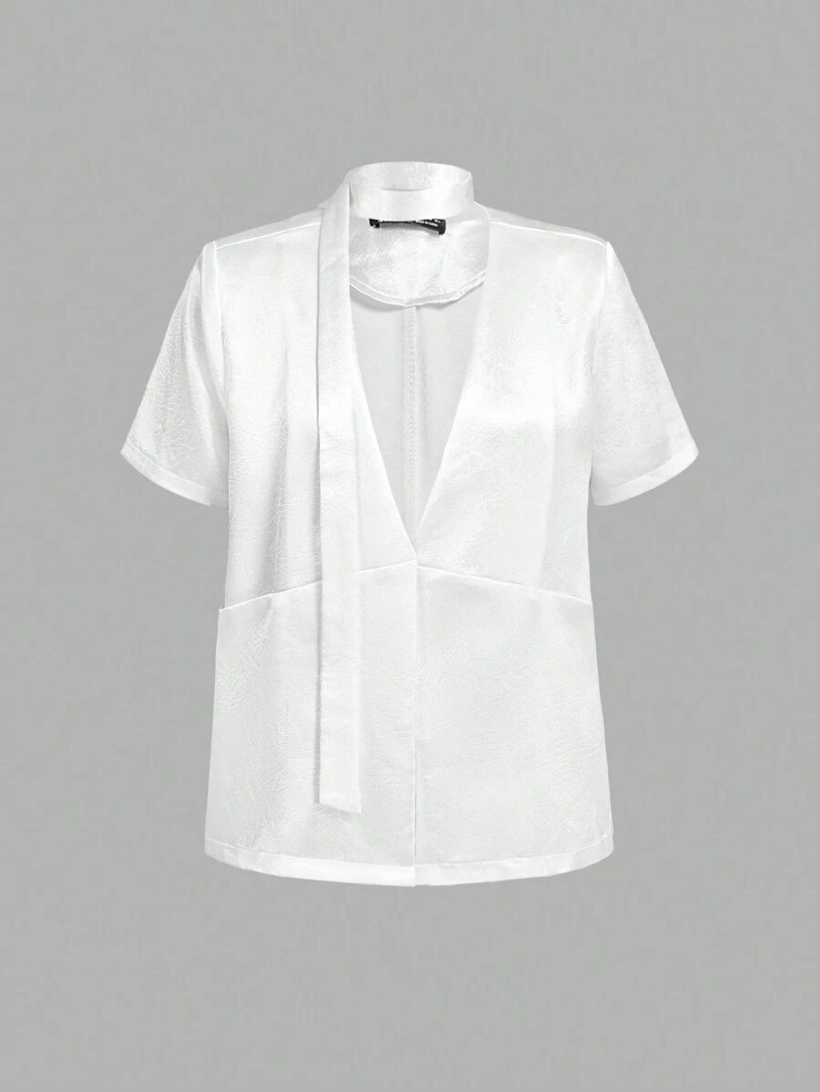 SHEIN MOD Women White Lightweight Blazers,Casual Holiday,Valentines Clothes,Summer Vacation,Spring/Summer,Brunch,Valentine's Day,Beach Outfits For Woman,Valentine's Day Outfit Women,Cruise Outfits Women Sexy,Easter,Beach Vacation Outfits,Western Wear Women,Going Out Tops,Club Outfits Women,2000s Style,Carnaval