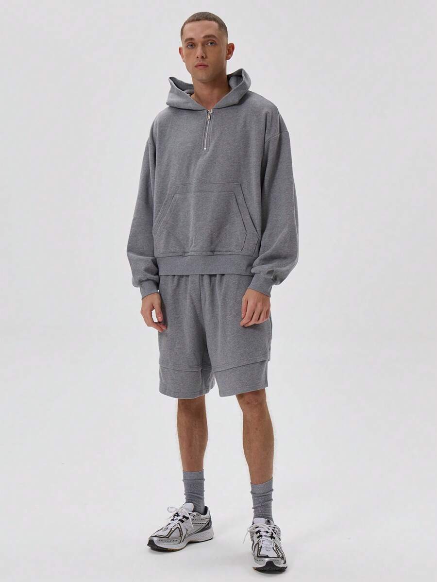 Musero Pantalones cortos jogger de doble capa