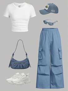 Blue and White
