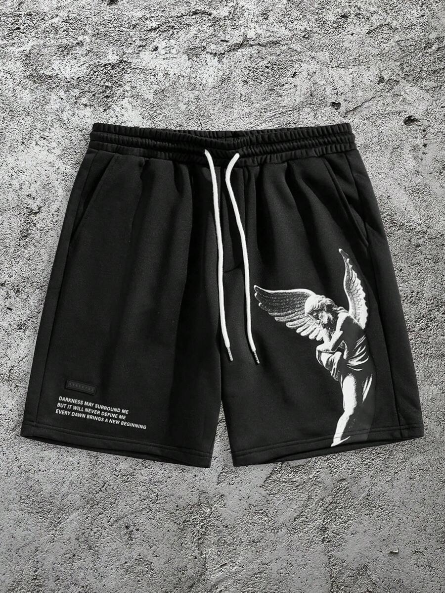Manfinity VCAY Pantalones cortos casuales para hombres, estilo minimalista para uso diario