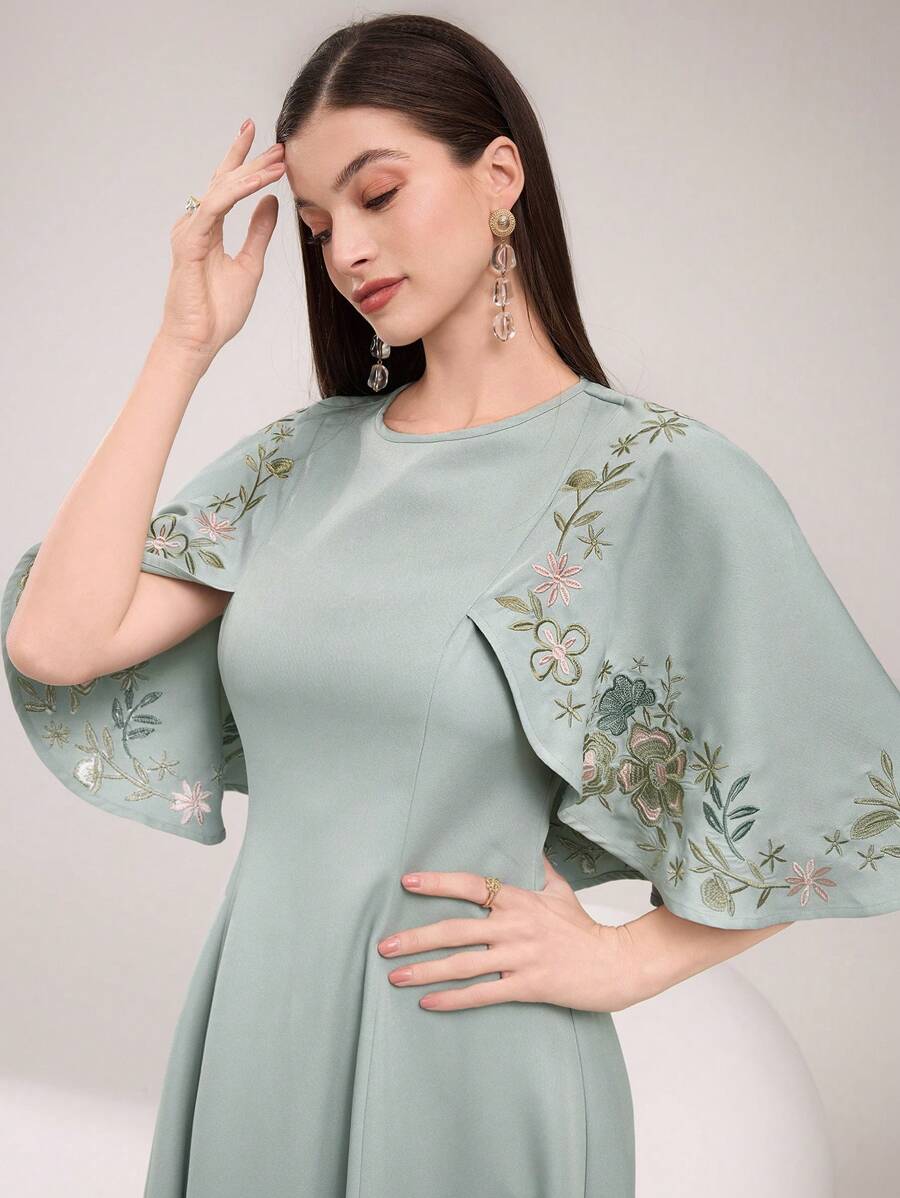 Modelyn Vestido informal y sencillo de estilo árabe de uso diario para mujer