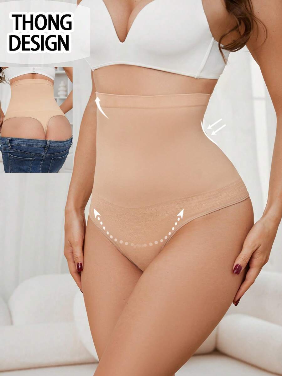 Bragas de mujer de cintura alta sin costuras con efecto moldeador