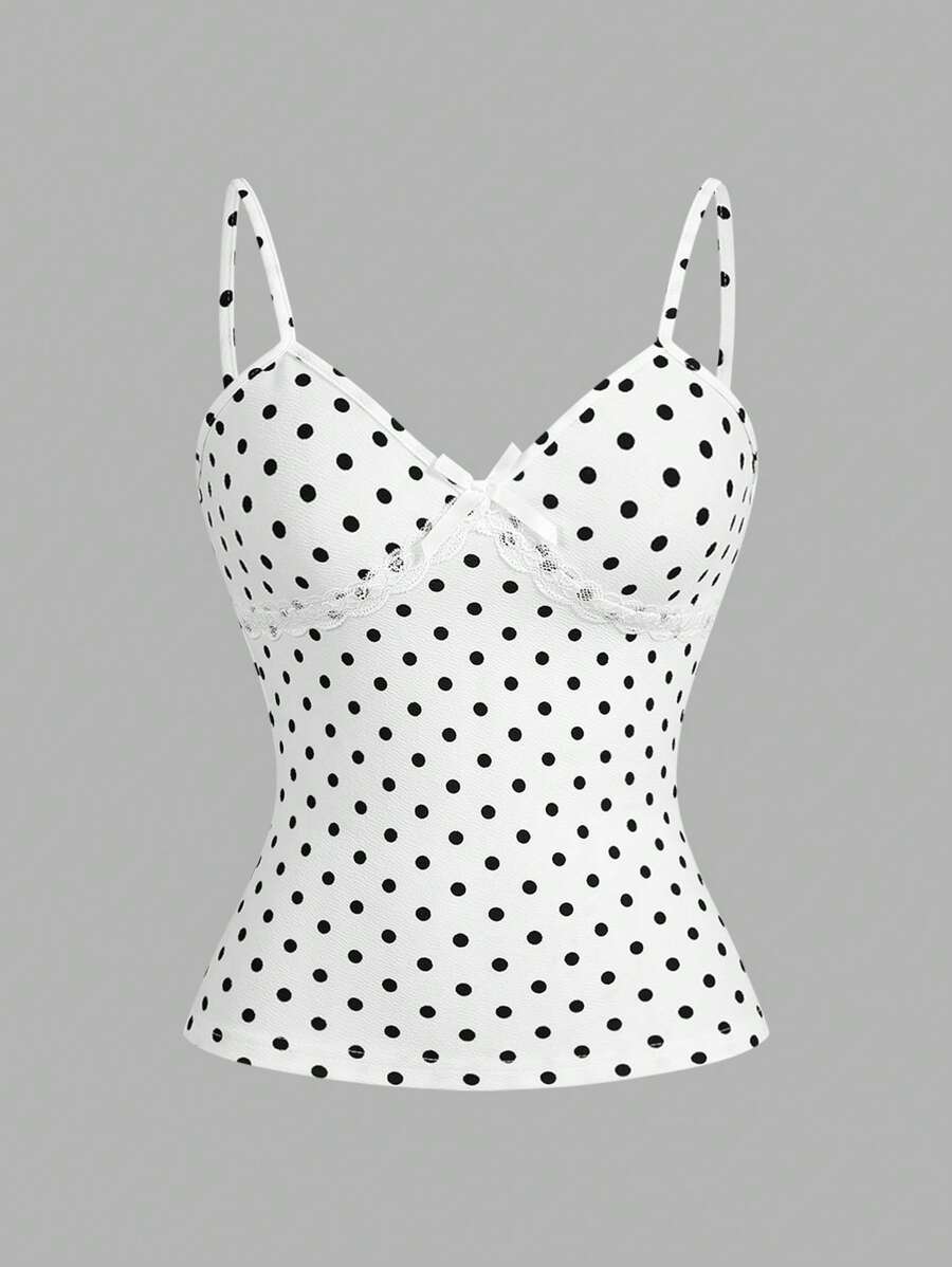 SHEIN MOD Knitted Wavy Pattern Slim-Fit Women's Tank Top