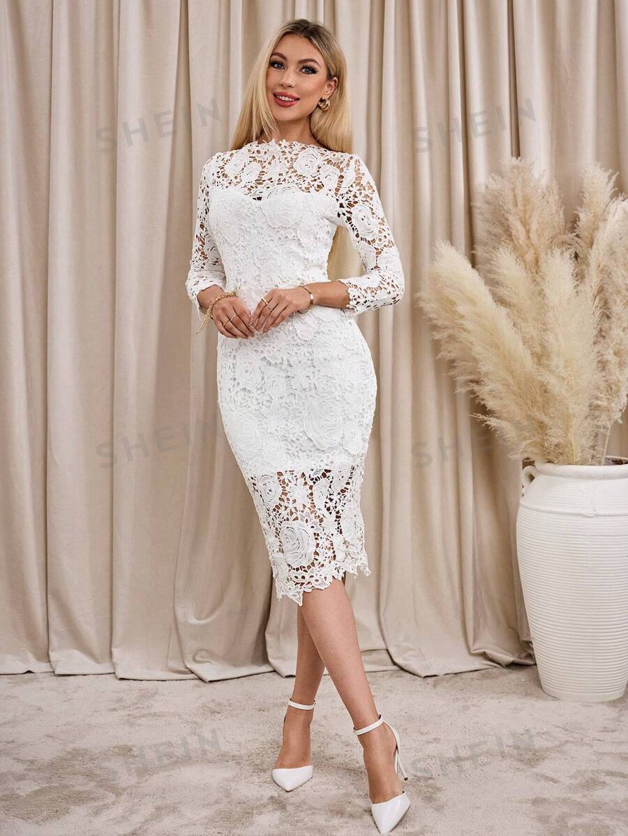 Lavishia Vestido ajustado con encaje