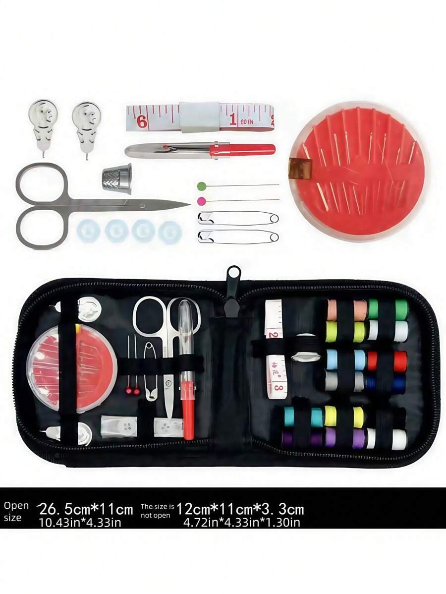 1pc Portable Needle And Thread Storage Kit ,Home Hand Knitting Kit Travel Sewing Box Sewing Kit,DIY Crafters
