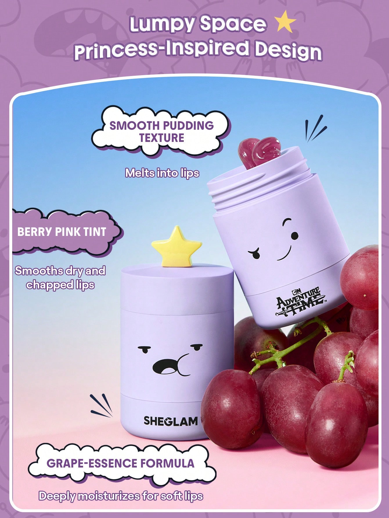 Adventure Time | SHEGLAM Oh My Glob Tinted Lip Mask｜SHEGLAM
