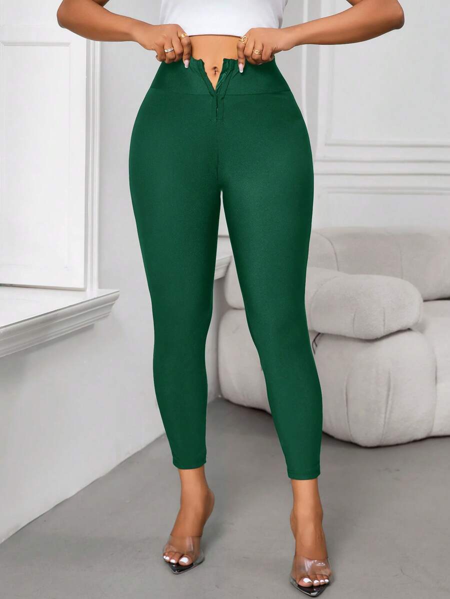 SHEIN Lady Women's Leggings, Waist Vent Design