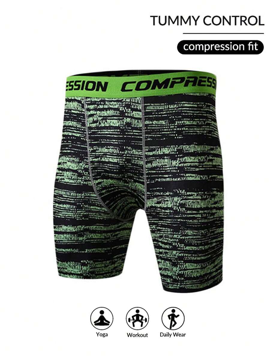 Manfinity Sport Corelite Pantaloni a compressione casual sportivi da uomo, minimalisti e alla moda per uso quotidiano